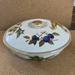 Royal Worcester Fine Porcelain Eversham Gold Dish With Lid 8.5 Christmas Table. Fixed Price $21.93.