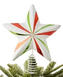 Holiday Lane Christmas Cheer Star Tree Topper Glitter. Fixed Price $15.99.