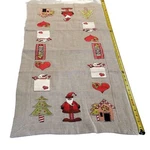Christmas Embroidered Linen Table Runner Wimpole Street 55% 45% Polyester. Fixed Price $23.89.