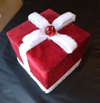 Christmas Santas Workshop Store Window Display Present 8X8X8. Fixed Price $32.50.