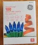 Ge String-a-long 100-COUNT 20.6-FT Blue Incandescent Christmas Lights New. Fixed Price $11.75.