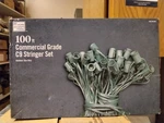 Home Accents Holiday 100 Ft C9 Commercial Grade I/o Christmas Light Stringer Set. Fixed Price $29.25.