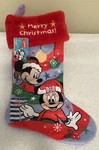 Disney Mickey & Minnie Mouse Christmas Stocking Merry 18" Holiday. Fixed Price $12.25.