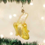Old World Christmas Peeled Banana Glass Ornament 28066. Fixed Price $17.88.