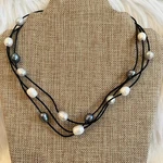 Coastal Cowgirl Necklace Glass Satellite Bead Boho Beach Nautical Western 10982. Fixed Price $23.99.