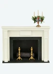 Byers' Choice Decorated Fireplace Figurine (629A). Fixed Price $59.99.
