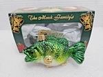 Old World Christmas Largemouth Bass Fishing Glass Ornament Original Box - 12097. Fixed Price $14.99.
