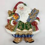 Fitz & Floyd Jolly Ole St. Nick Figurative/hanging Platter 15" 12" W/ Box. Fixed Price $60.71.