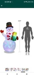 Ourwarm 5FT Christmas Inflatables Blow Yard Decorations, Upgraded Snowman. Fixed Price $65.00.