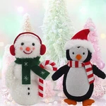 Target Bullseye Christmas Sherpa Snowman Or Penguin Figurine Pick. Fixed Price $12.00.