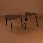 Cove Contemporary Nesting Tables Set Of 2 Modern Wood Metal Accent Side End. Fixed Price $89.00.