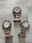 Wooden Table Home Decor Of Beautiful White-washed Wood. Set 3! New!. Fixed Price $15.00.
