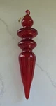 Melrose Red Glass Handblown Finial Drop Christmas Ornament 4 Tier. Fixed Price $19.80.