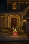 Glitzhome 24.5" Wooden Metal Elf Legs In Gift Box Christmas Porch Decor (CL6). Fixed Price $22.49.