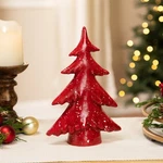 Northlight Shiny Christmas Tree With Snowy Accents Tabletop Decoration - 10". Fixed Price $17.49.