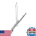 Broadway Gifts Silver Flute Musical Instrument Christmas Tree Ornament. Fixed Price $34.10.