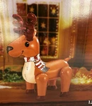 Holiday Time Inflatable Christmas 4' Tall Reindeer Reno Indoor Outdoor New. Fixed Price $19.87.