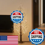 Litbloom Lighted Alpine Tree 4FT 450 Led Fairy Lights Brown Twig. Fixed Price $97.99.