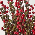 Factory Direct Craft Set Of 24 Red And Green Artificial 22" Berry Sprays. Fixed Price $29.18.