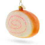 Cake Roll Blown Glass Ornament. Fixed Price $14.55.