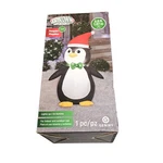 Gemmy Airblown Inflatable Christmas Penguin With Santa Hat Led Lighted 3.5FT. Fixed Price $22.50.