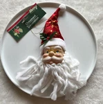 Santa Claus Ornament Merry By Christmas House 11 W/red Hat Nwt. Fixed Price $14.00.