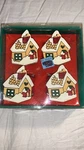 Rare Vintage Hedaya Brothers Gingerbread House Napkin Rings Holders Set Of 4. Fixed Price $24.77.