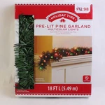 Walmart Holiday Time Pre-lit Pine Garland Multicolor Lights 18 Ft 2020. Fixed Price $6.99.