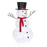 Led Lighted 4' Snowman Christmas Outdoor Decoration 180 Lights, Hat & Scarf. Fixed Price $36.00.