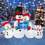 8FT Snowman Family Inflatable Christmas Decor With Leds For Outdoor Yard. Fixed Price $96.99.