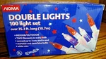 Noma Double 100 Christmas 35' Set Red Clear & Blue Bulbs F17. Fixed Price $24.99.