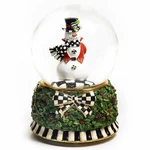 Mackenzie Childs Christmas Snowman Musical Globe New In Box!. Fixed Price $84.49.