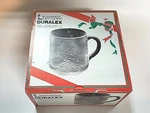 Set Of 4 Les Verreries De Saint Gobain Duralex Christmas Mugs Cup Tempered Glass. Fixed Price $10.99.