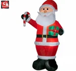 Christmas Santa Candy Cane Present Gift 12 Airblown Inflatable Gemmy. Fixed Price $142.99.
