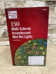 Home Accents 150 Light Multi Color 4"X6" Mini Bush Net Incandescent Christmas. Fixed Price $15.95.