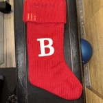 Wondershop Target Red Knit Large 20 Stocking With Monogramed B Initial Nwt. Fixed Price $18.00.