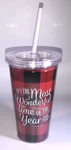 Its The Most Wonderful Time Of Year-christmas 16OZ Tumbler Cup Lid & Straw. Fixed Price $9.88.