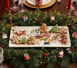 Pier Park Avenue Puppies 14 X 6" Tray Holiday Christmas Dogs Winter. Fixed Price $29.68.