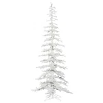 Vickerman 90" Pvc Kuna Pine Unlit Artificial Christmas Tree Flocked White. Fixed Price $225.88.