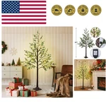 5 Ft Christmas With Lights, Pre-lit Artificial Xmas Trees Small Green Ch.... Fixed Price $99.99.