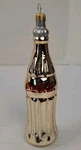 Kurt Adler Vtg 1997 Coca-cola Bottle Glass 5" Gold Christmas Tree Ornament 1PC.. Fixed Price $15.00.