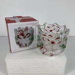 Celebrations By Mikasa Crystal Votive Candle Holder Christmas Holiday Bells 3.25. Fixed Price $19.99.