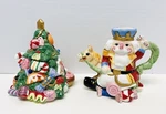 Fitz & Floyd "nutcracker Sweets" Christmas 4-PIECE Creamer, Sugar 2003. Fixed Price $24.99.