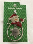 Christmas Snowman Personalized "skyler" Collectable Silver Ornament Ganz New. Fixed Price $29.88.