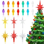 Zatozkar Ceramic Christmas Tree Replacement Lights Bulbs, 120 Pcs Multi Color. Fixed Price $14.76.