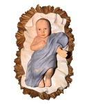 Kirkland Baby Jesus Nativity Figurine 6" Hand-painted Vintage Religious Cor. Fixed Price $75.00.