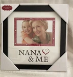 Nib St. Nicholas Square Nana & Me" 4X6" Photo Picture Frame Black / Red. Fixed Price $8.99.
