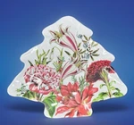 Michel Design Works Melamine Christmas Tree Plate SWTP361 11.5X12". Fixed Price $19.95.