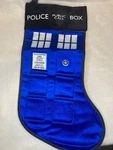Dr. Who Tardis Christmas Stocking - Kurt S. Adler Bbc. Fixed Price $8.50.