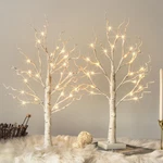 Vanthylit White Birch Tree With Led Lights - Set Of 2, Tabletop Tim.... Fixed Price $29.98.